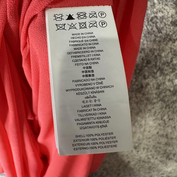 Michael Michael Kors Dress Womens XS Red Pleated Maxi Strappy Sangria MU78WB37R3 - Picture 5 of 7